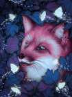 Midnight Fox and Forest Art Print