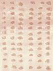Rustic abstract pattern in light terra on pink and white Minimalist Print