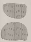 Balance. Organic Patterned Shapes. Warm gray on white. Minimalist Print