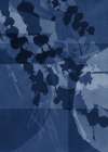 Abstract Botanical In Blue. Art Print