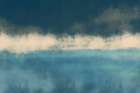 Abstract Landscape in blue and white. Art Print