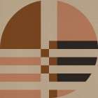 Nordic Retro Geometry 7 Abstract Art Print