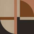 Nordic Retro Geometry 4 Abstract Art Print