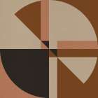 Nordic Retro Geometry 1 Abstract Art Print