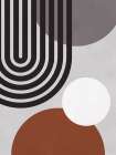 Lines and circles 12 Art Print