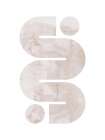 Watercolor circles 4 Minimalist Print