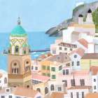 The Beautiful town of Amalfi Art Print