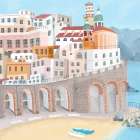 Atrani on the Amalfi coast Art Print