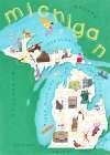 Illustrated Map of Michigan Art Print
