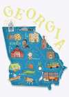Dal 118b Georgia 35x25 Art Print