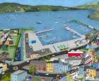 Arial View of Dingle Harbor by Irish Artist Carla Daly Art Print