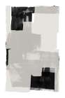Black and White Abstract Composition No.3 Minimalist Print