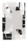 Black and White Abstract Composition No.6 Abstract Art Print