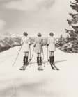 Vintage Glamour Skiers Art Print