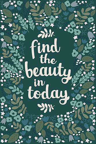 Inspirational Floral Quote Art Print by EMELIEmaria