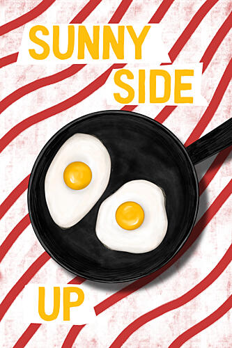 Sunny Side up Breakfast Art Print by EMELIEmaria