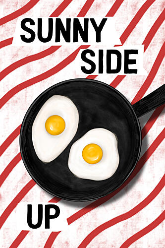 Sunny Side up Breakfast Art Print by EMELIEmaria