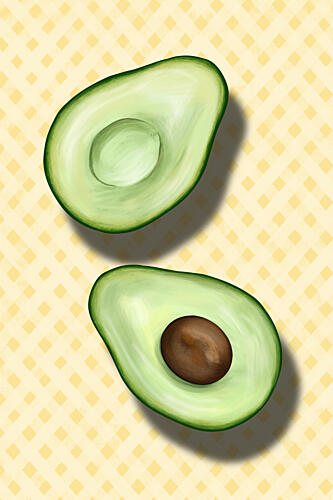 Fresh Avocado Halves Art Print by EMELIEmaria