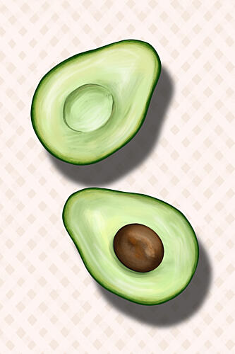 Fresh Cut Avocados Art Print by EMELIEmaria