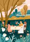 Autumn Tea Party Art Print