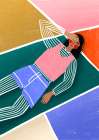 Vibrant Lady Resting Art Print