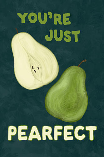 Youre Just Pearfect Art Print by EMELIEmaria