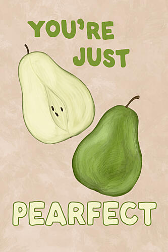 Youre Just Pearfect Art Print by EMELIEmaria