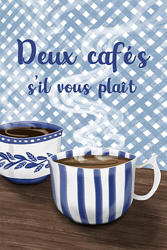 Two French Coffees Art Print by EMELIEmaria