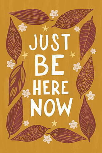 Mindful Nature Quote Art Print by EMELIEmaria
