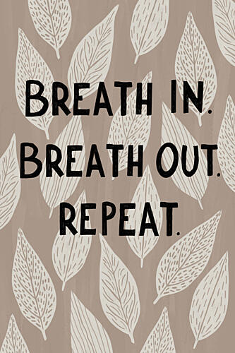 Mindful Breathing Leaves Art Print by EMELIEmaria