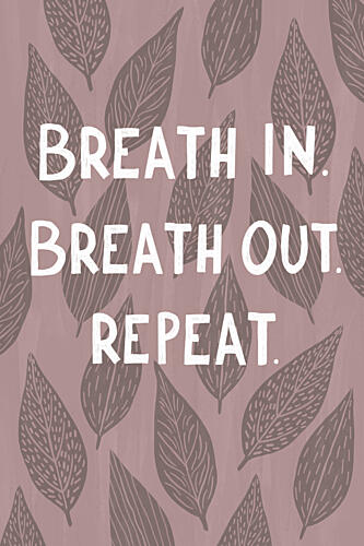 Mindful Breath Leaves Art Print by EMELIEmaria