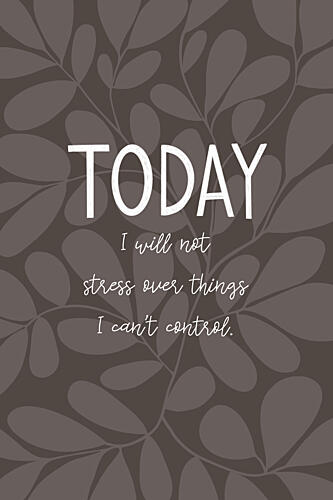 Today Mindful Quote Art Print by EMELIEmaria