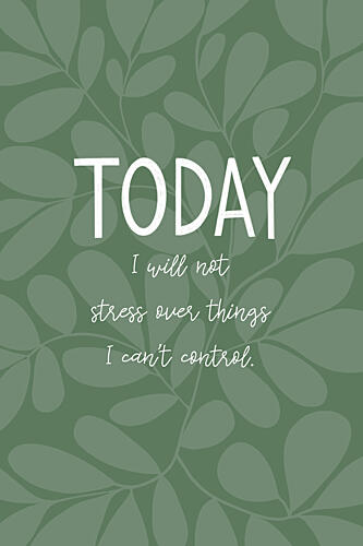 Inspirational Green Leaf Quote Art Print by EMELIEmaria