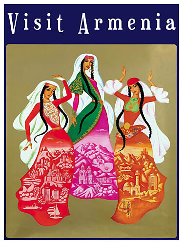 Armenian Folk Dancers Art Print by Chad Hyde