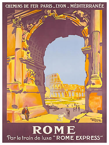 Ancient Rome Colosseum Archway Art Print by Chad Hyde