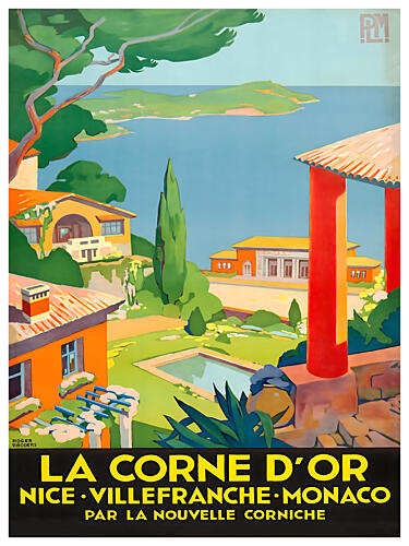 Art Deco Riviera View Art Print by Chad Hyde