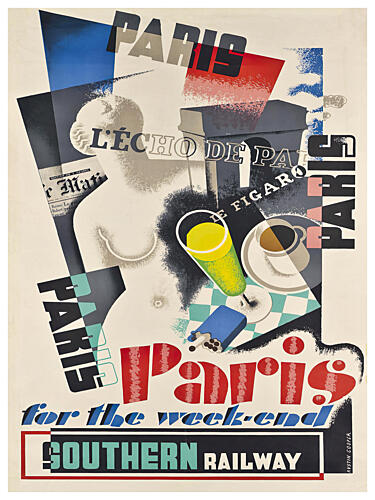 Art Deco Paris Cafe Art Print by Chad Hyde