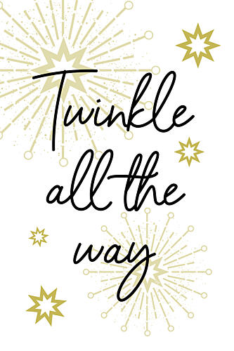 Twinkle All the Way Art Print by Martina