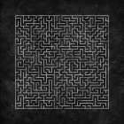 The Squared Maze Journey Abstract Art Print