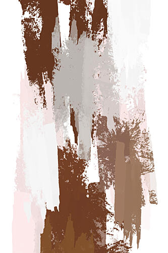 Textured Abstract Strokes Art Print by Martina