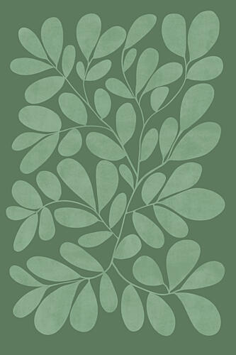 Verdant Leaves Pattern Art Print by EMELIEmaria