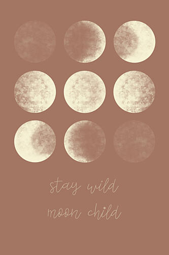 Stay Wild Moon Child Art Print by EMELIEmaria