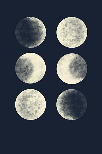 Moonphases Art Print by EMELIEmaria