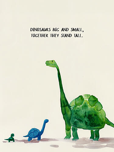 Dino Pals United Art Print