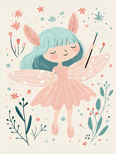 Whimsical Fairyland Art Print
