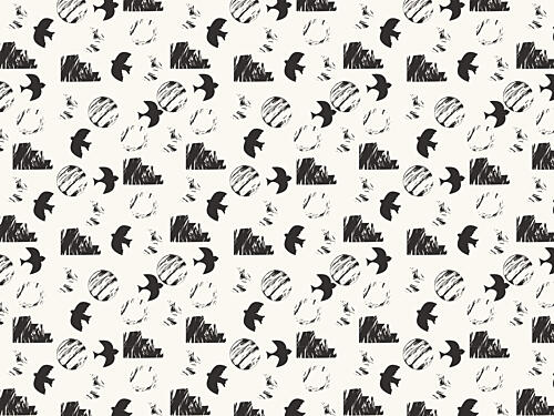 Monochrome Motion Art Print