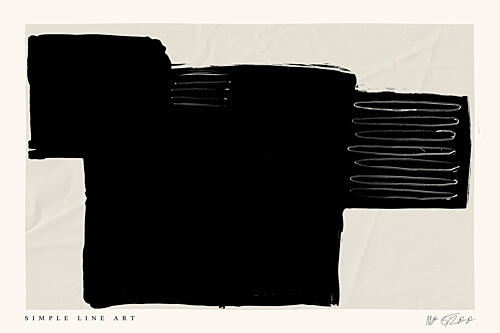 Dark Lines Dance Art Print
