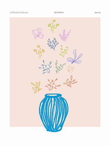 Floral Symphony Art Print
