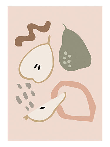 Abstract Fruit Play Art Print