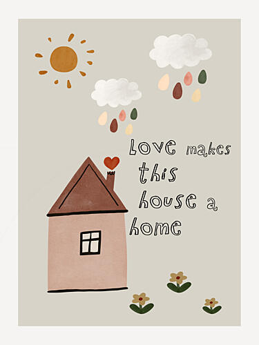 Heartfelt Hearth Art Print